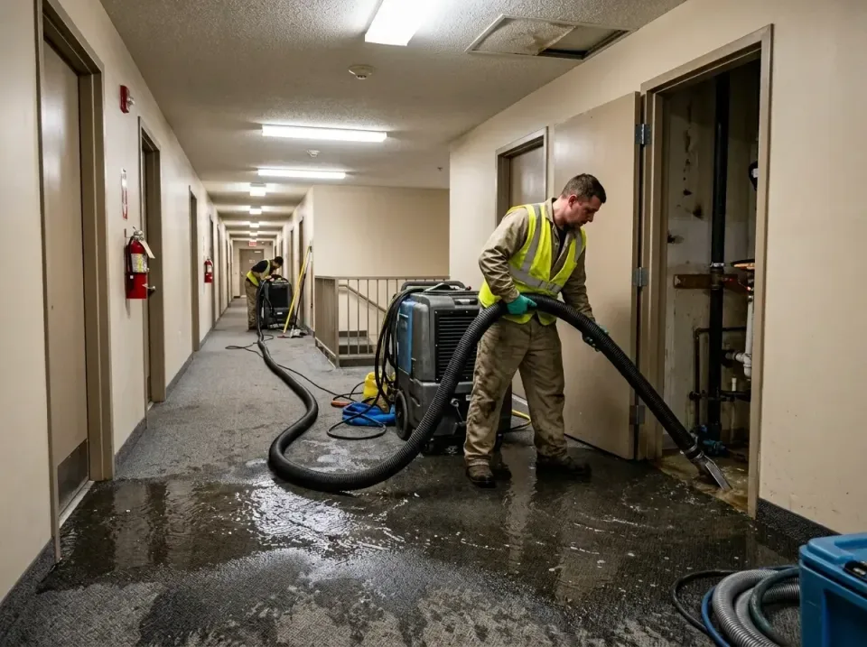 multi-unit-apartment-hallway-f-005 — frequently asked questions, Emergency Burst Pipe Water Extraction & Removal in Kelly Ri…